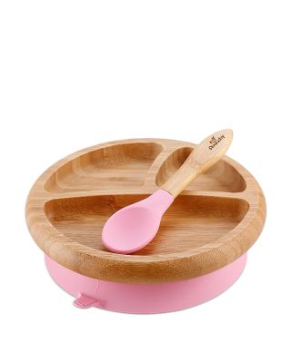 Avanchy Bamboo Baby Plate and Spoon - Ages 4 months+