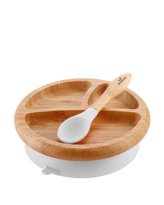 Avanchy Bamboo Baby Plate and Spoon - Ages 4 months+