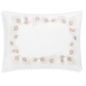 Matouk Feather Cotton Boudoir Sham In Champagne