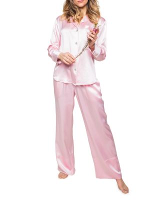 Pink Silk Pajama Set
