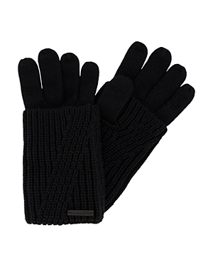 Allsaints Travelling Rib Glove In Black