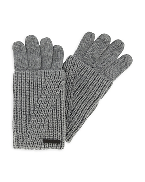 Allsaints Travelling Rib Glove In Gray