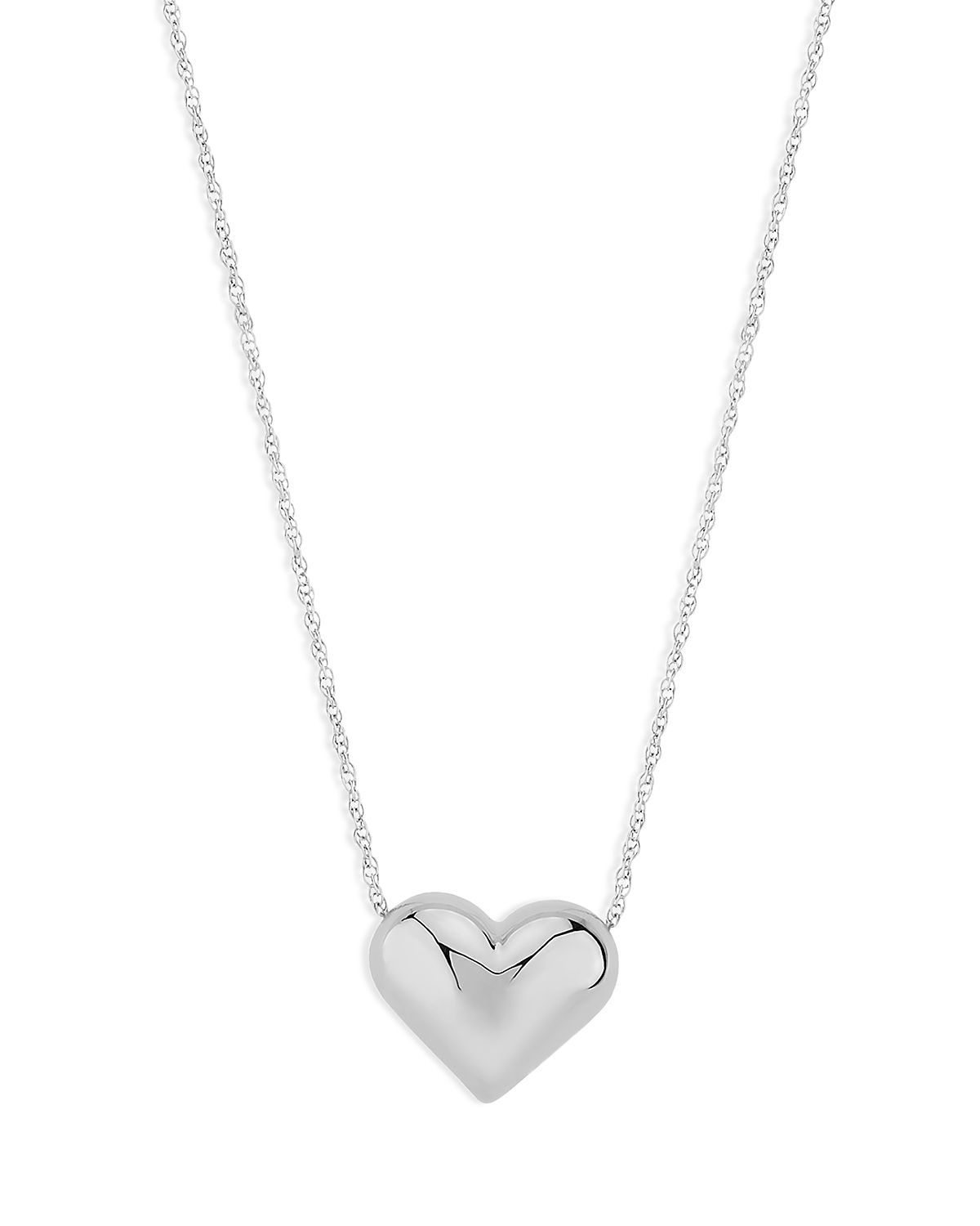 Bloomingdale's Fine Collection Puffed Heart Pendant Necklace