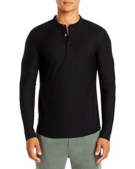 100% Exclusive Long Sleeve Henley Bloomingdales Men Clothing T-shirts Long Sleeved T-shirts 