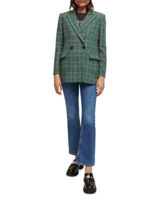 maje plaid jacket