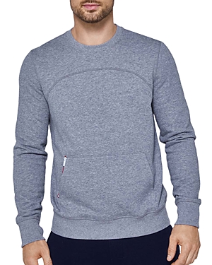 Fourlaps Rush Cotton Blend Zip Pocket Sweatshirt In Gray Heather