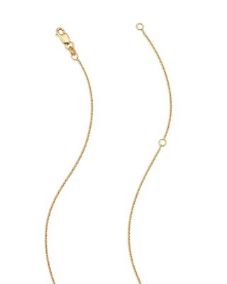 Roberto Coin 18K Yellow Gold and Diamond Initial Love Letter Pendant Necklace, 16"