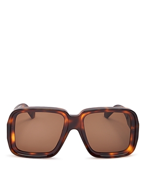 Loewe Women's Paula's Ibiza Geometric Sunglasses, 56mm In Havana/brown