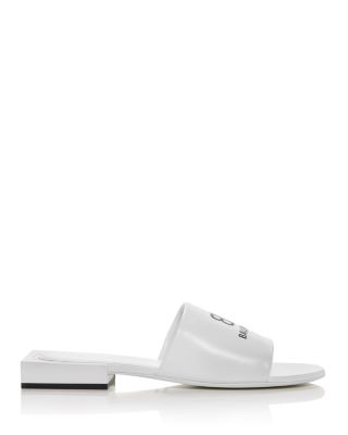 balenciaga white slides