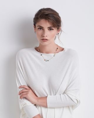 18K Yellow Gold Jaipur Mixed Blue Topaz Collar Necklace, 16" - Exclusive