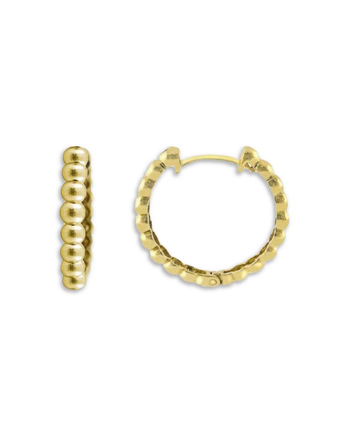 Meira T 14K Yellow Gold Beaded Hoop Earrings | Bloomingdale's