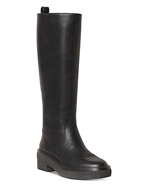 Loeffler Randall Tall Shaft Boots With Crepe Sole In Black