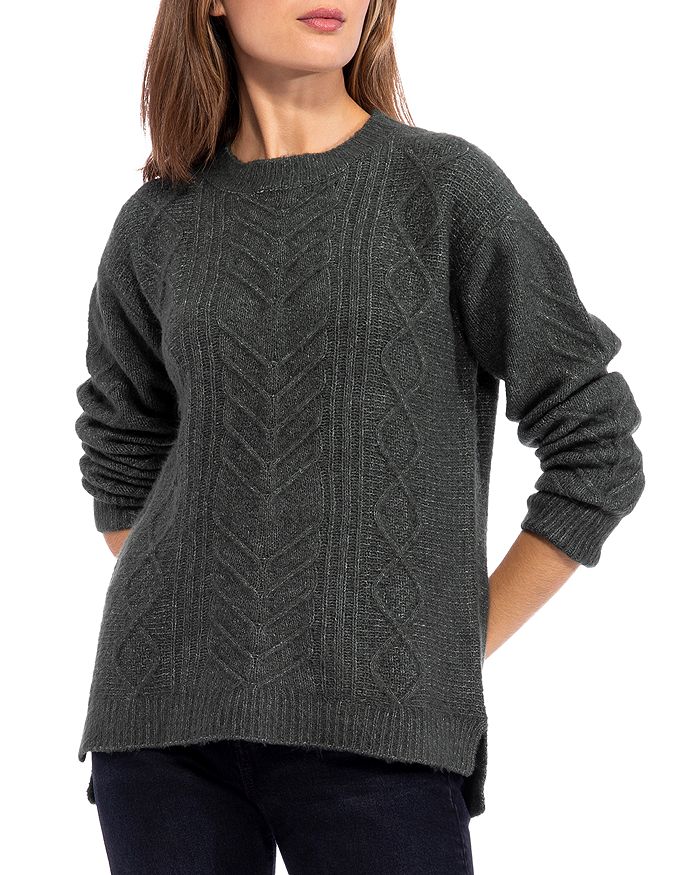 Cable Knit Tunic Sweater
