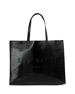 TED BAKER ICON EMBOSSED SHOPPING TOTE