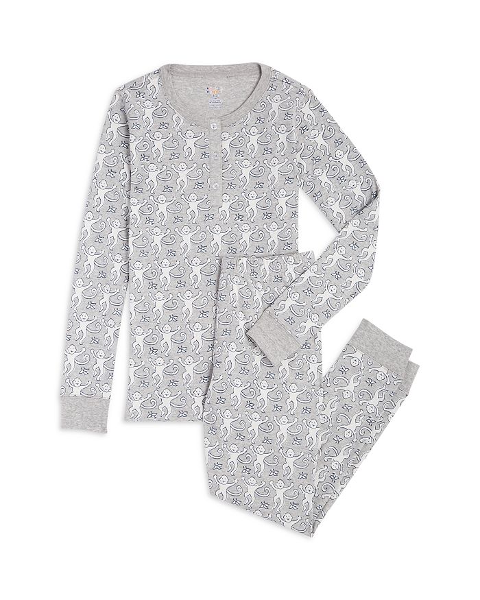 Little Kid Bloomingdales Girls Clothing Loungewear Nightdresses & Shirts Big Kid Unisex Monkey Pajama Set 