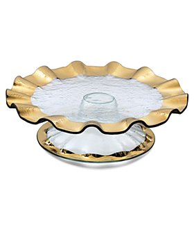 Annieglass - Ruffle Cake Plate
