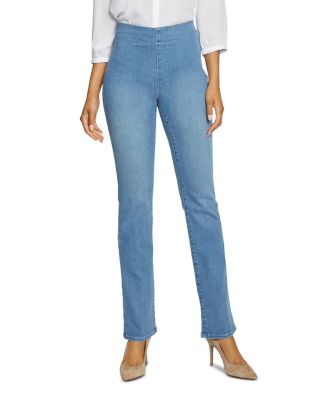 NYDJ Marilyn Pull On Straight Leg Jeans in Bridgeport Bloomingdale's - Main Image