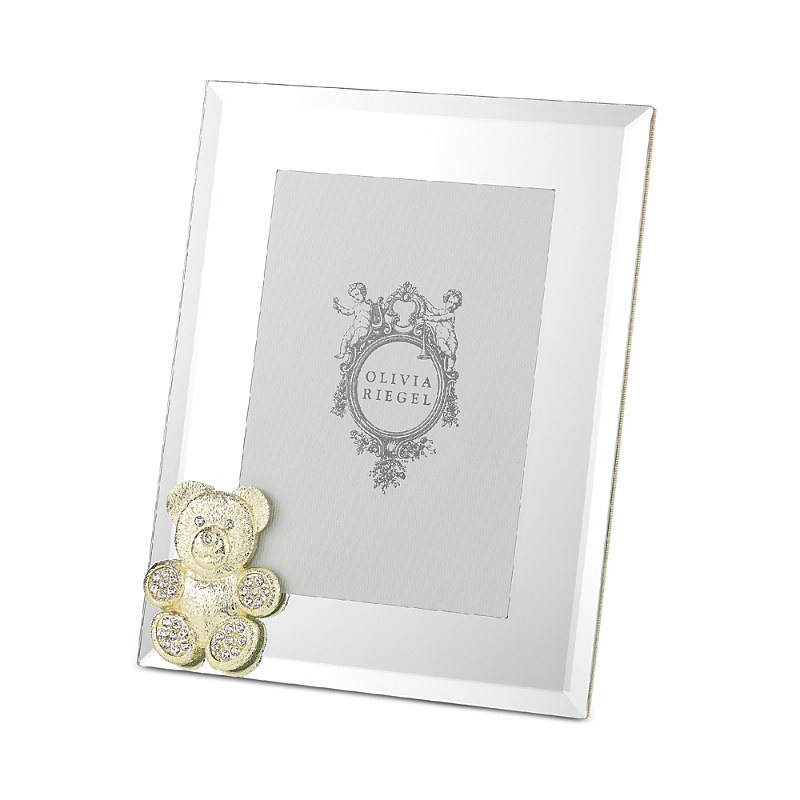 Olivia Riegel Gold Teddy Bear 5 X 7 Picture Frame In Gold