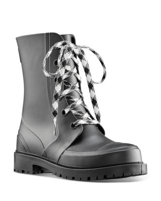 rain lace up boots