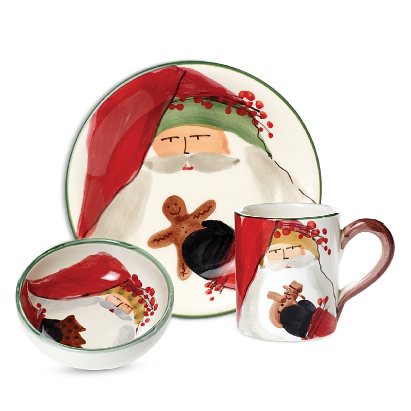 Vietri 3 Piece Old St. Nick 2021 Bambini Set In Multi