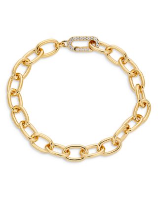 Chain Link Bracelet in 18K Gold Plate 