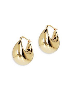 Bloomingdale's - Polished Bombe Wave Hoop Earrings in 14K Yellow Gold - 100% Exclusive