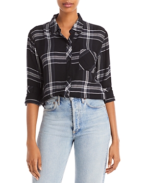 Rails Hunter Button Down Shirt In Slate Black