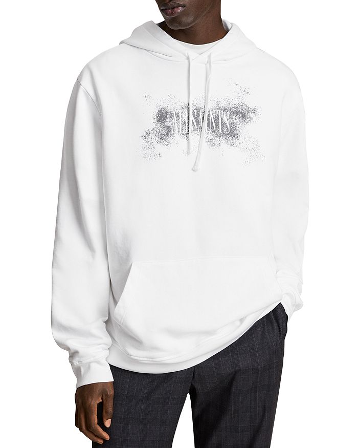 ALLSAINTS Shadow Stamp Cotton Logo Print Relaxed Fit Hoodie ...
