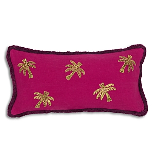 Joanna Buchanan Palm Tree Embroidered Pillow