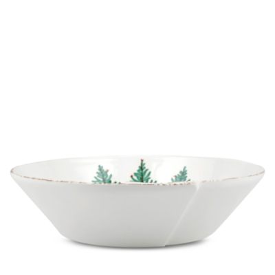 Melamine Lastra Holiday Large Shallow Serving Bowl