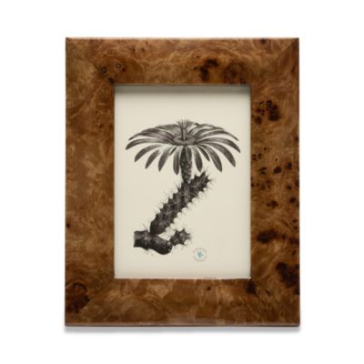 Narvik Dark Brown Burl Frame, 8" x 10"