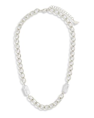 Sterling Forever - Genuine Pearl Chain Necklace, 16"-18"