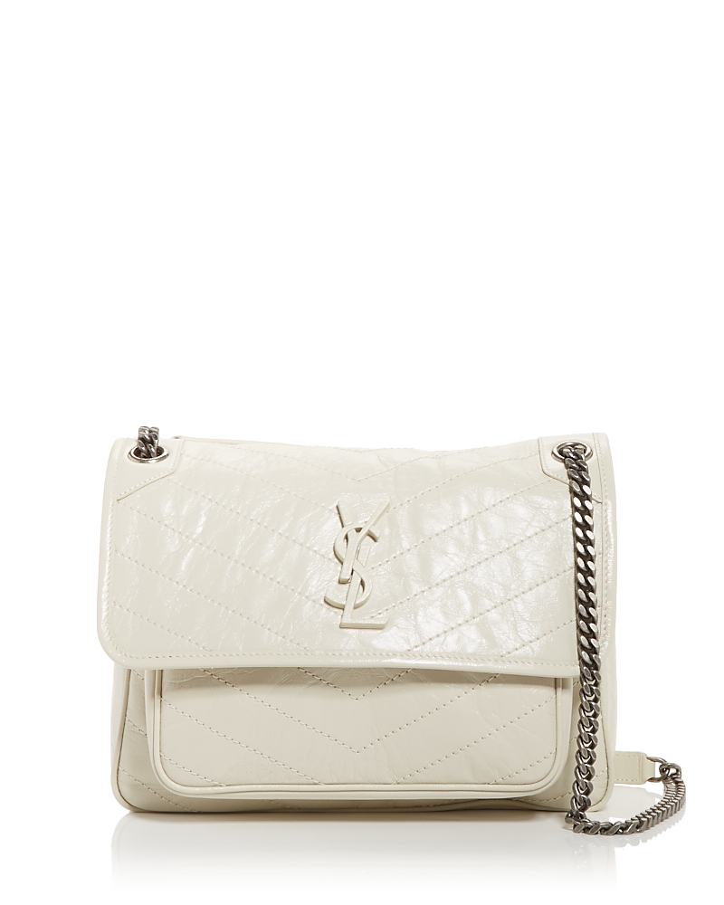 Saint Laurent Niki Medium Shoulder Bag in Vintage Leather · OS