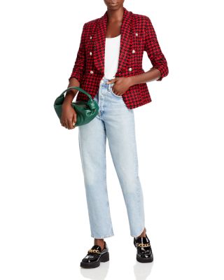 checked blazer jacket