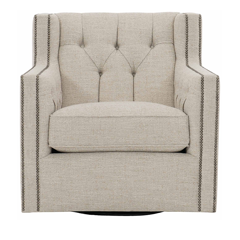 Bernhardt Candace Swivel Chair In Taupe