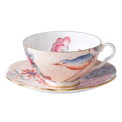 Wedgwood - "Cuckoo" Tea Story Tea Cup & Saucer, Peach