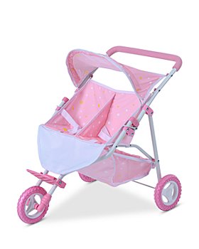 Teamson - Twinkle Stars Princess Baby Doll Twin Stroller - Ages 3+