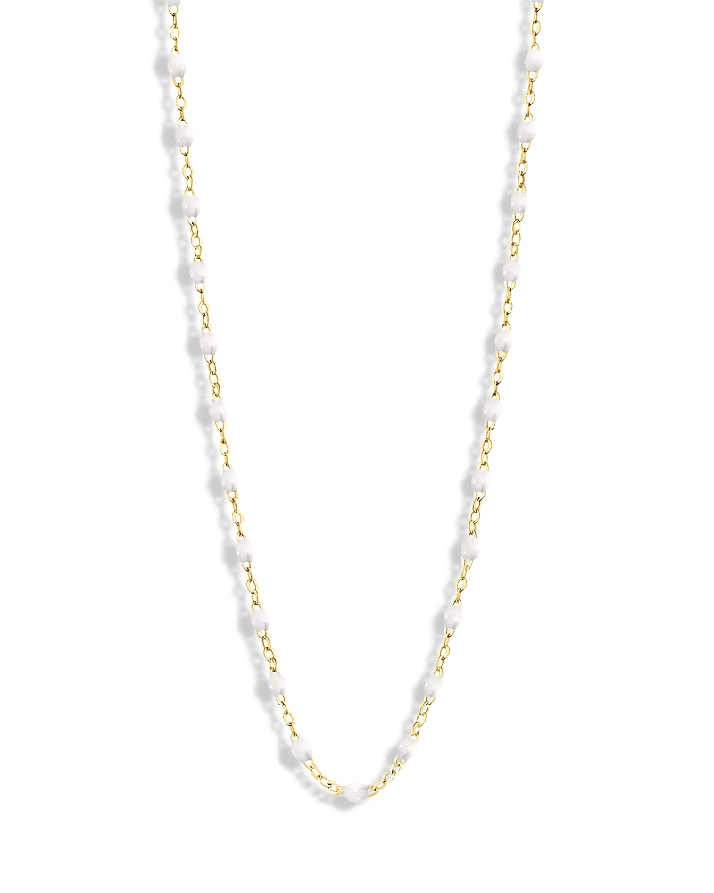 Gigi Clozeau 18k Yellow Gold Classic Gigi Resin Bead Statement Necklace, 20 In White