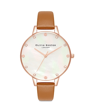 Shop Olivia Burton Timeless Classic Watch, 34mm In White/tan