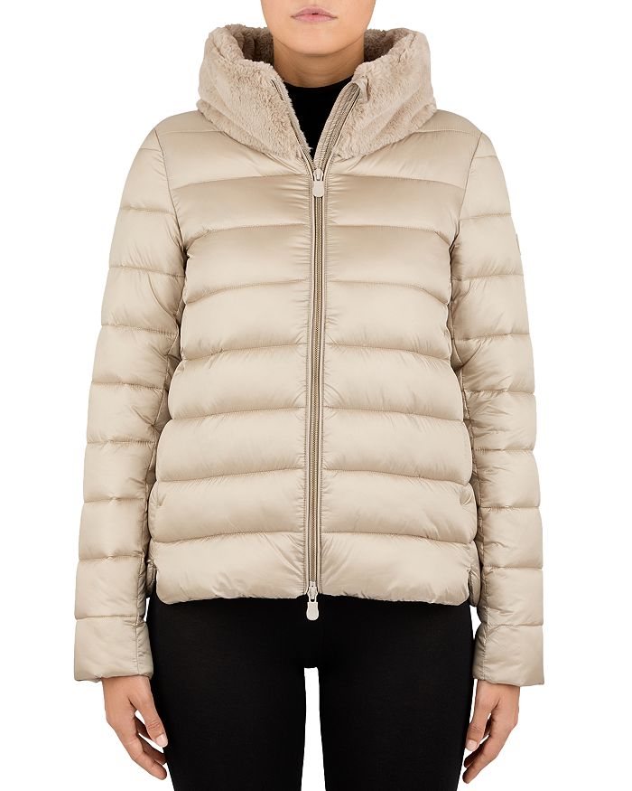 Save The Duck Mei Faux Fur Collar Puffer Jacket Bloomingdale's