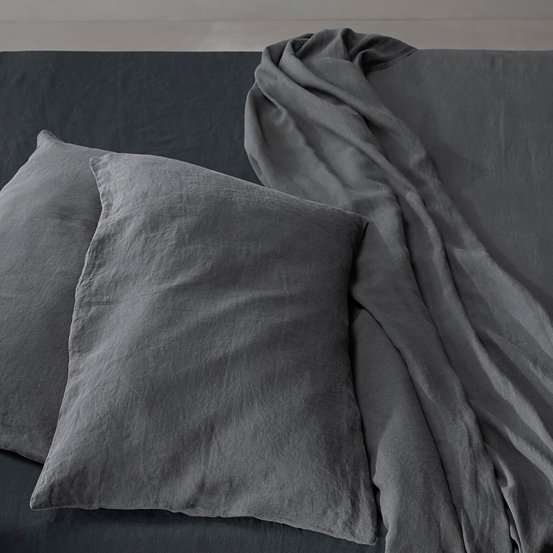 Society Limonta Rem Linen Pillowcase Pair, Queen In Balena