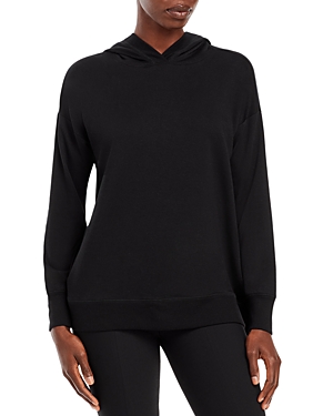 EILEEN FISHER HOODED BOXY LONG SLEEVE TOP,F1FYW-T5507M