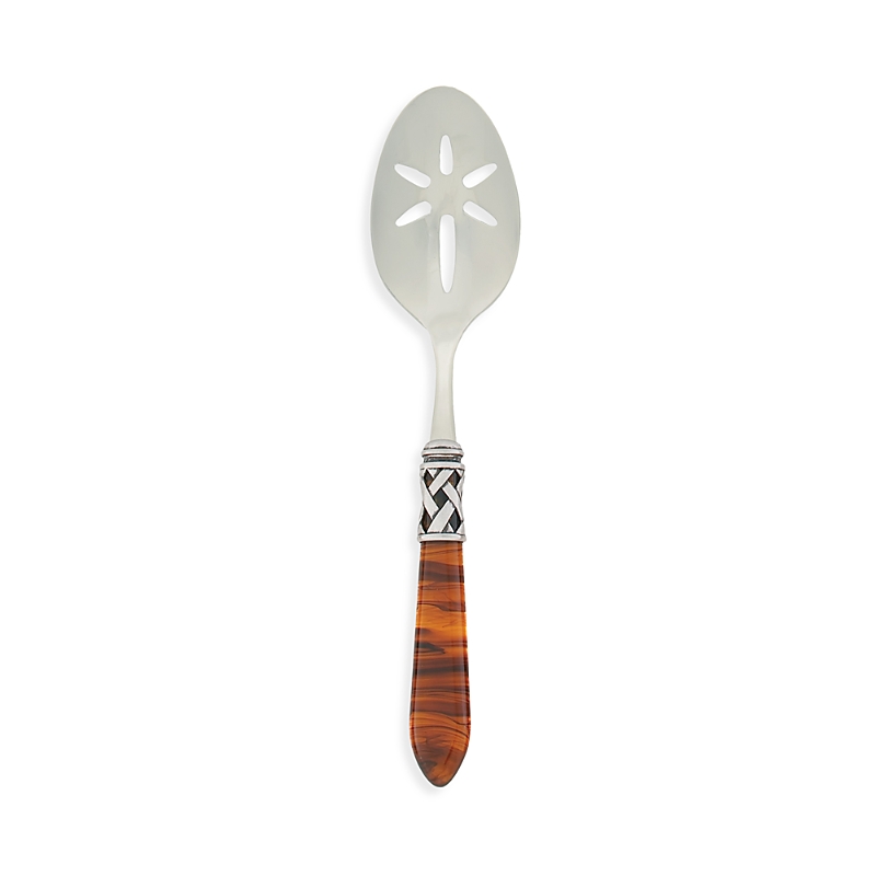 Vietri Aladdin Antique Slotted Serving Spoon In Ant Tortoiseshell