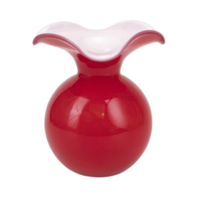 VIETRI - Hibiscus Glass Red Medium Vase
