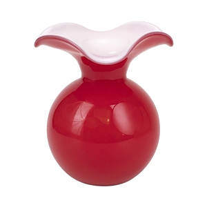 Shop Vietri Hibiscus Glass Red Medium Vase