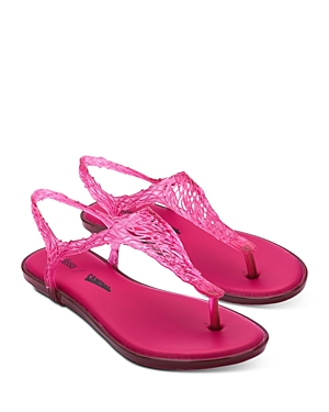 Melissa Women's Camp Flows Slingback Thong Sandals In Pink