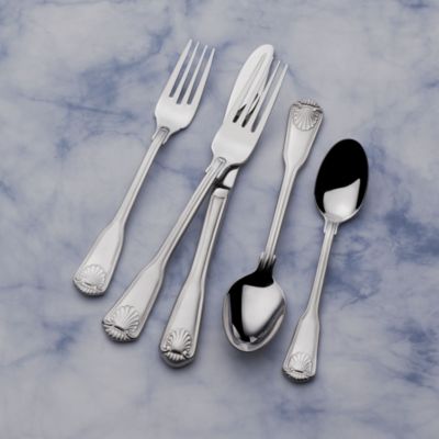 London Shell 45 Piece Flatware Set