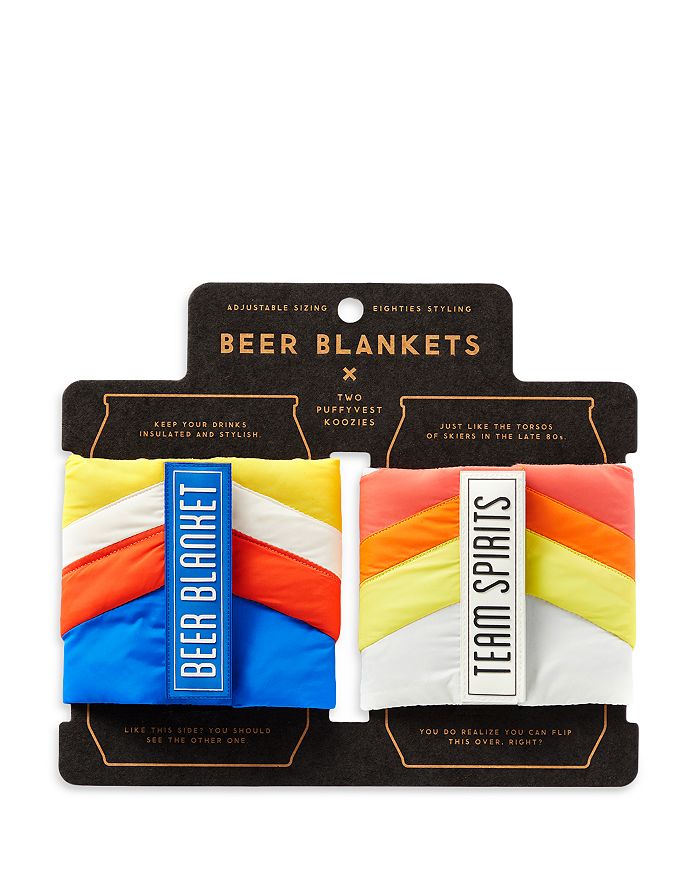 Galison Brass Monkey Beer Blanket Puffyvest Koozie Set Bloomingdale's