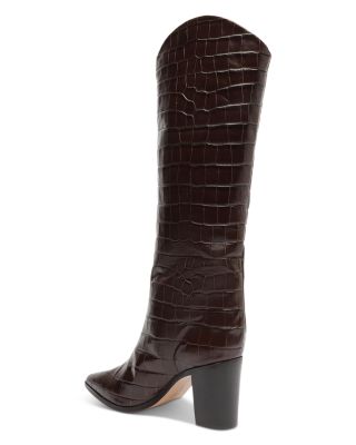 Women's Maryana Embossed Block Heel Tall Boots