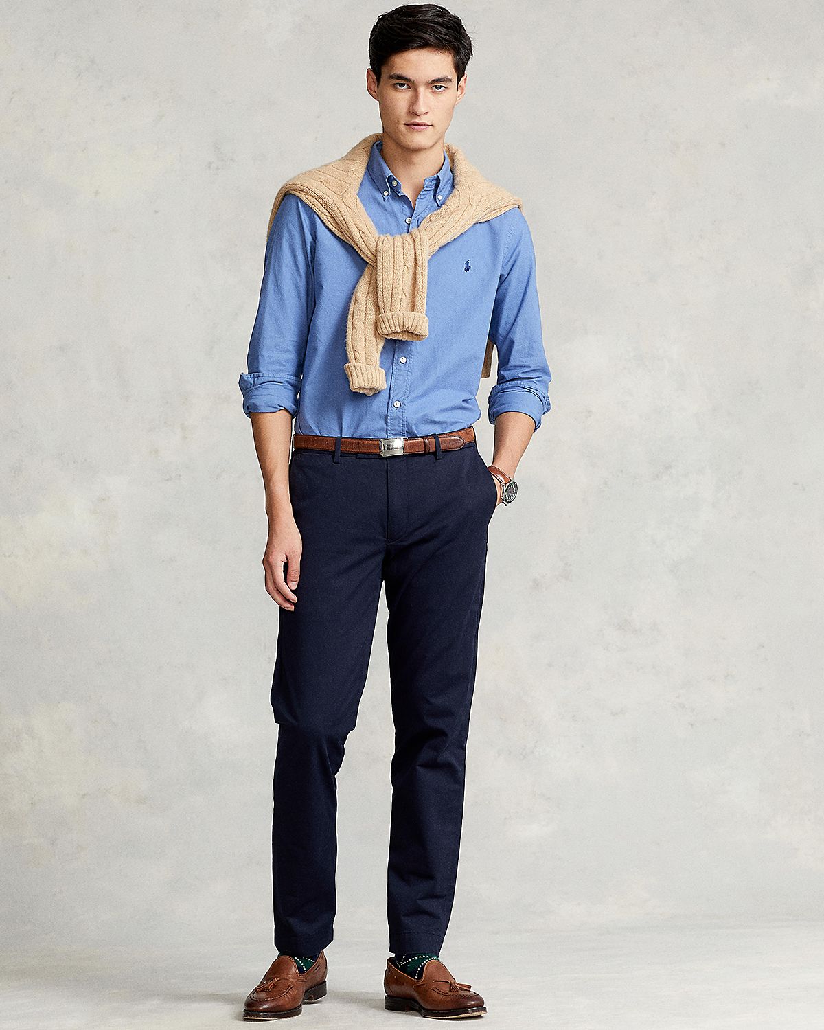 Polo Ralph Lauren Classic Fit Long Sleeve Cotton Oxford Button Down Shirt